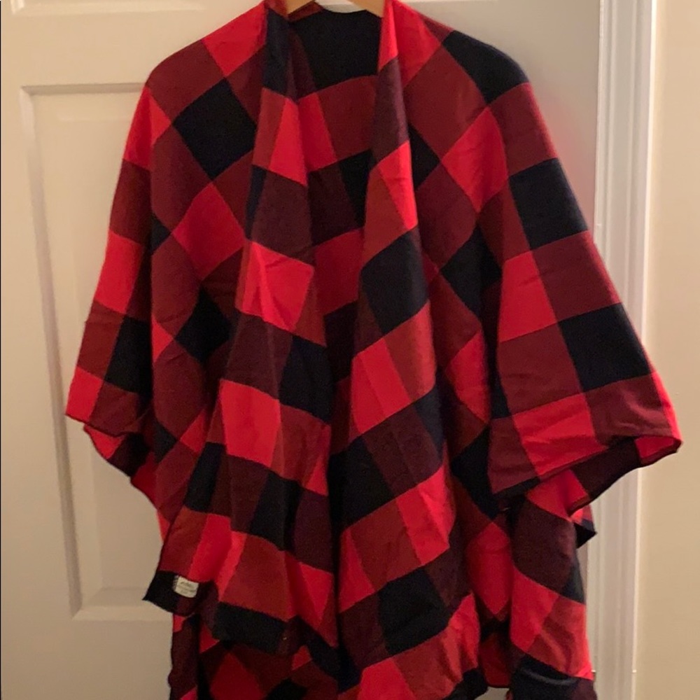 Kavu Buffalo Plaid Poncho
